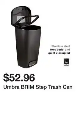 Bed Bath & Beyond Umbra BRIM Step Trash Can offer