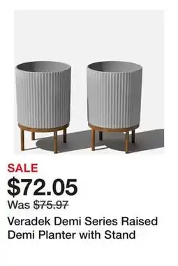 Bed Bath & Beyond Veradek Demi Series Raised Demi Planter with Stand offer