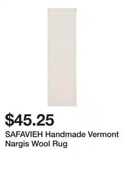 Bed Bath & Beyond SAFAVIEH Handmade Vermont Nargis Wool Rug offer