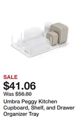 Bed Bath & Beyond Umbra Peggy Kitchen Cupboard, Shelf, and Drawer Organizer Tray offer