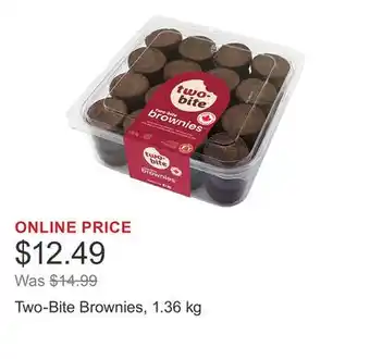 Costco Two-Bite Brownies, 1.36 kg offer