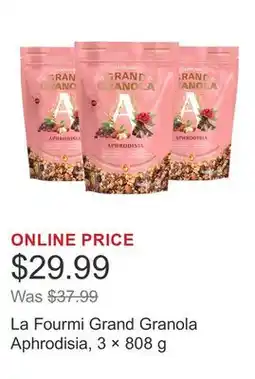 Costco La Fourmi Grand Granola Aphrodisia, 3 × 808 g offer