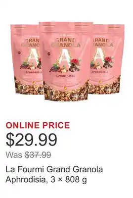 Costco La Fourmi Grand Granola Aphrodisia, 3 × 808 g offer