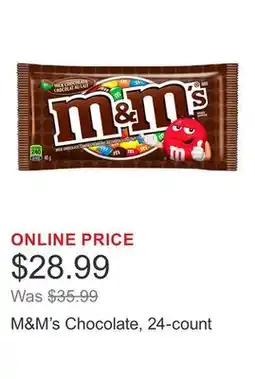 Costco M&M's Chocolate, 24-count offer