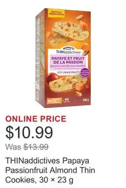 Costco THINaddictives Papaya Passionfruit Almond Thin Cookies, 30 × 23 g offer