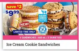 M & M Food Market Ice Cream Cookie Sandwiches offer