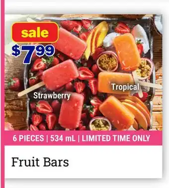 M & M Food Market Fruit Bars offer