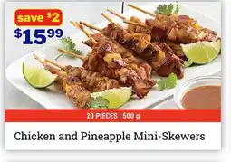 M & M Food Market Chicken and Pineapple Mini-Skewers offer