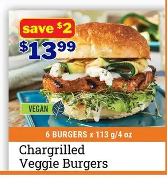 M & M Food Market Chargrilled Veggie Burgers offer