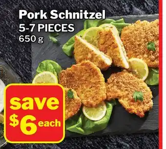 M & M Food Market Pork Schnitzel offer