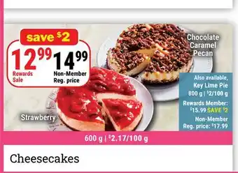 M & M Food Market Cheesecakes offer