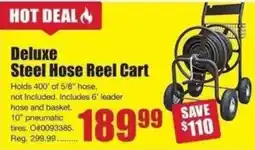 Timber Mart Deluxe steel hose reel cart offer