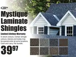 Timber Mart Mystique laminate shingles offer