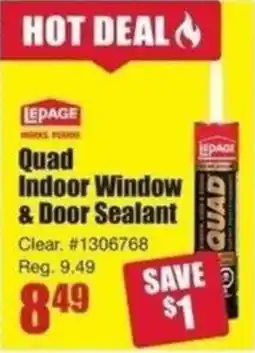 Timber Mart Quad indoor window & door sealant offer