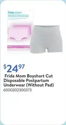 Walmart Frida Mom Boyshort Cut Disposable Postpartum Underwear (Without Pad) offer