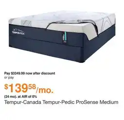 Ashley Furniture Tempur-Canada Tempur-Pedic ProSense Medium 12 Inch Mattress, Size: Queen offer
