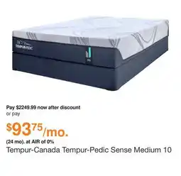 Ashley Furniture Tempur-Canada Tempur-Pedic Sense Medium 10 Inch Mattress, Size: Queen offer