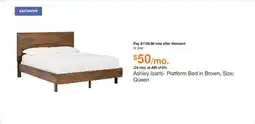 Ashley Furniture Ashley Isanti- Platform Bed in Brown, Size: Queen offer