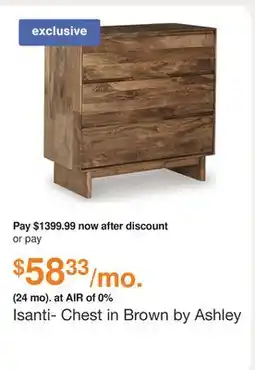 Ashley Furniture Isanti- Chest in Brown by Ashley offer