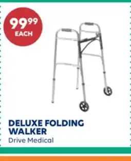 Wellwise by Shoppers DELUXE FOLDING WALKER Drive Medical offer