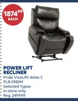 Wellwise by Shoppers POWER LIFT RECLINER Pride VivaLift! Atlas 2 PLR-2985M offer