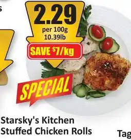 Starsky Starsky's Kitchen Stuﬀed Chicken Rolls offer