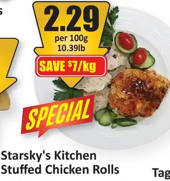 Starsky Starsky's Kitchen Stuﬀed Chicken Rolls offer