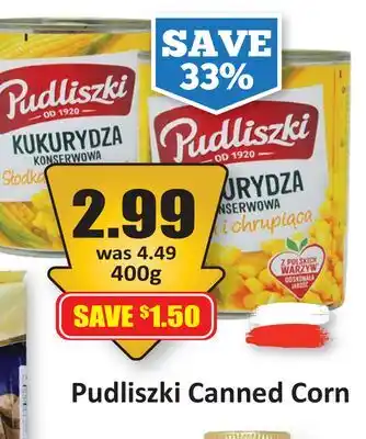 Starsky Pudliszki Canned Corn offer