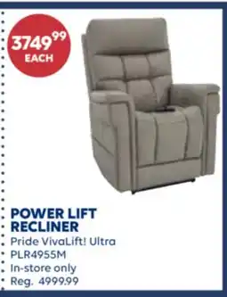 Wellwise by Shoppers POWER LIFT RECLINER Pride VivaLift! Ultra PLR4955M offer