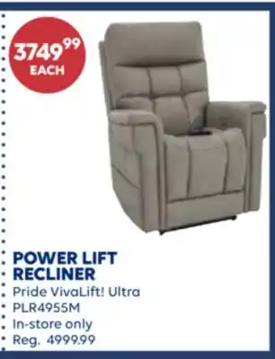 Wellwise by Shoppers POWER LIFT RECLINER Pride VivaLift! Ultra PLR4955M offer