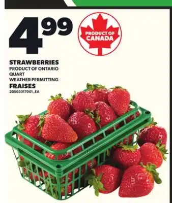 Independent City Market STRAWBERRIES, QUART offer