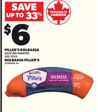 Independent City Market KOLBASSA PILLER'S, 250-375 G offer