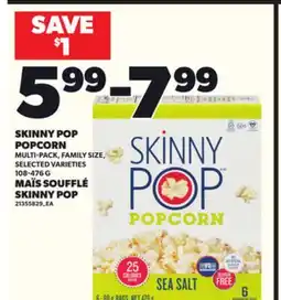Independent City Market SKINNY POP POPCORN, 108-476G offer