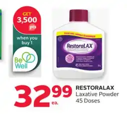 Rexall RESTORALAX Laxative Powder offer
