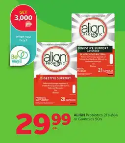 Rexall ALIGN Probiotics 21' s-28' s or Gummies 50' s offer