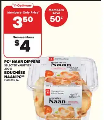 Independent City Market BOUCHÉES NAAN PC, 200 G offer