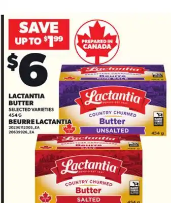Independent City Market LACTANTIA BUTTER, 454G offer