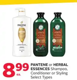 Rexall PANTENE or HERBAL ESSENCES Shampoo, Conditioner or Styling offer