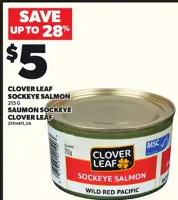 Independent City Market SAUMON SOCKEYE CLOVER LEAF, 213 G offer