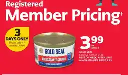Rexall GOLD SEAL Sockeye Salmon offer