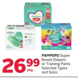 Rexall PAMPERS Super Boxed Diapers or Training Pants offer