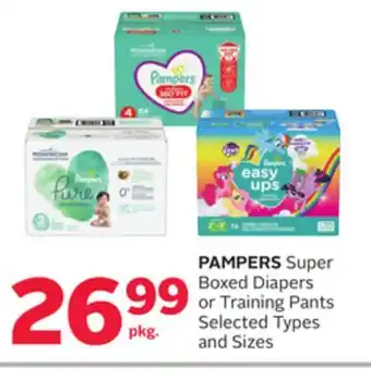 Rexall PAMPERS Super Boxed Diapers or Training Pants offer