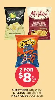 Rexall SMARTFOOD 170g-220g, CHEETOS 180g-310g or MISS VICKIE'S 200g-220g offer