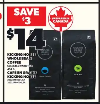 Independent City Market CAFÉ EN GRAINS KICKING HORSE, 454 G offer