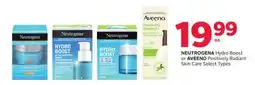 Rexall NEUTROGENA Hydro Boost or AVEENO Positively Radiant Skin Care offer