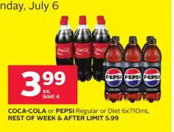 Rexall COCA-COLA or PEPSI offer
