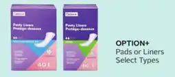 Rexall OPTION+ Pads or Liners offer
