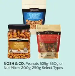 Rexall NOSH & CO. Peanuts 525g-550g or Nut Mixes 200g-250g offer