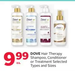 Rexall DOVE Hair Therapy Shampoo, Conditioner or Treatment offer