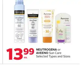 Rexall NEUTROGENA or AVEENO Sun Care offer